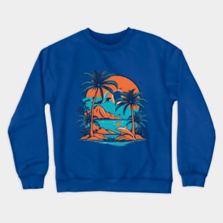 tropical island gift ideas Crewneck Sweatshirt